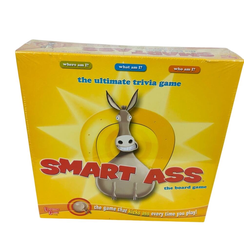 Smart Ass Board Game Brand New‎ Sealed University Games 2016 Party Trivia